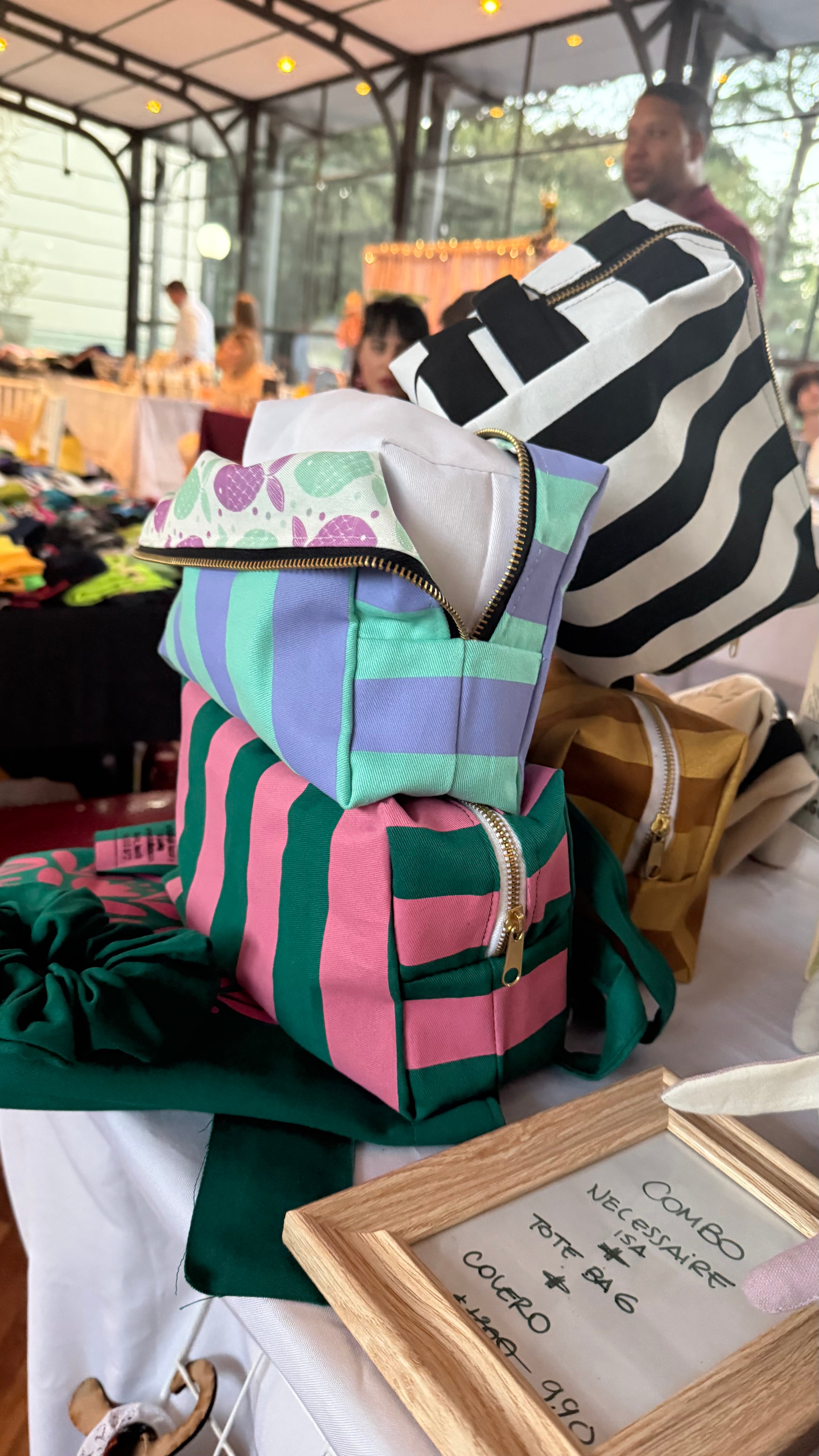 NECCESAIRE XL 🌸 MAMÁ💛✨ + COLERO + Tote Bag