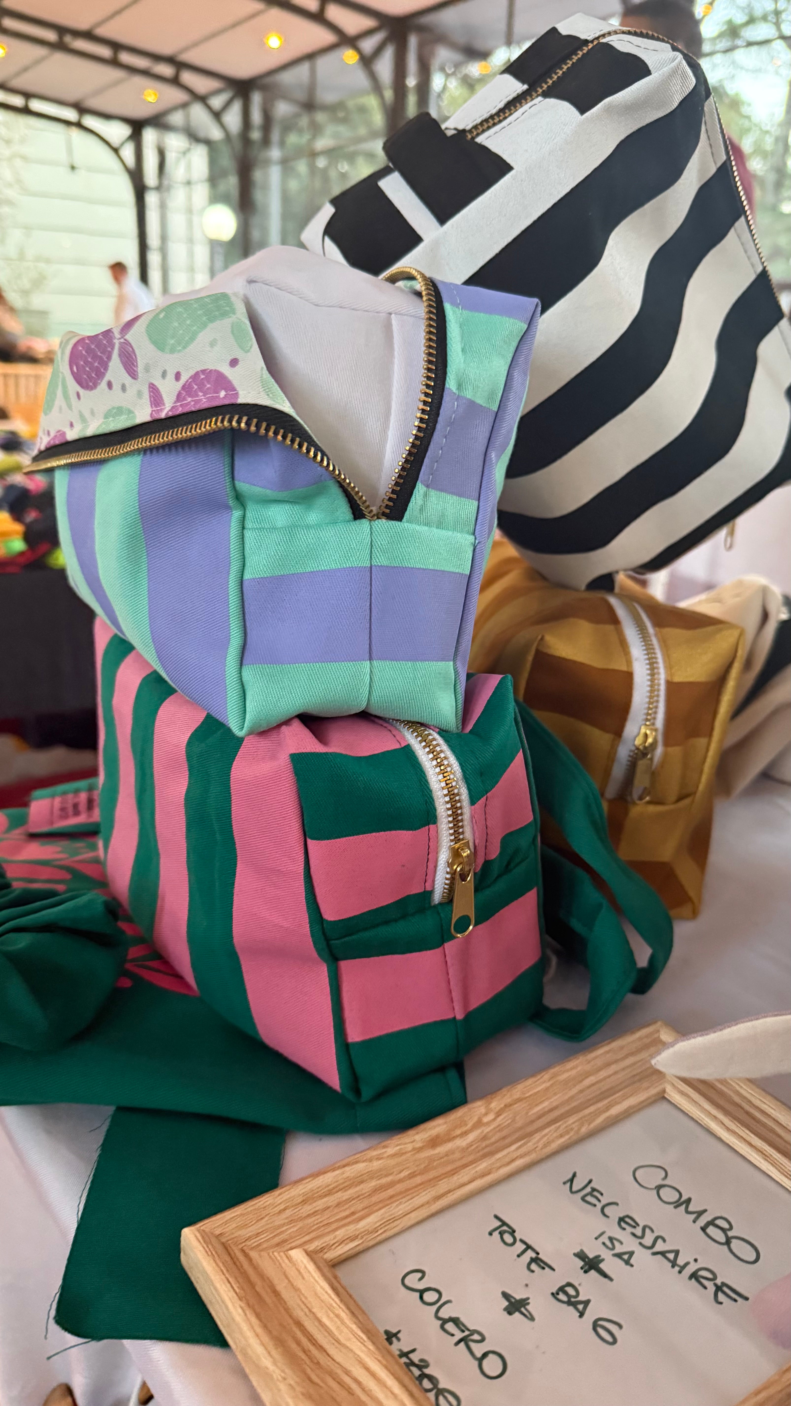 NECCESAIRE XL 🌸 MAMÁ💛✨ + COLERO + Tote Bag